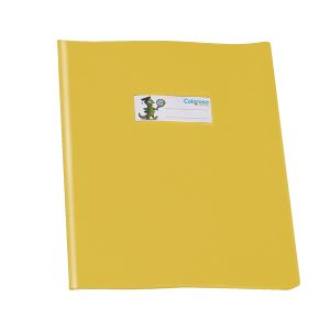Copriquaderno coprente GreenLine - c/alette - A5 - lucido - PVC - giallo - Ri.Plast - immagine 1