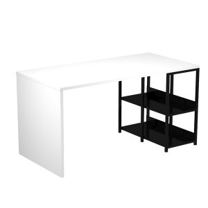 Scrivania home/office Smarty - 140 x 69 x 72,4 cm - bianco - Artexport - immagine 1