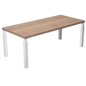 Scrivania direzionale Prestige Quadro - 180 x 90 cm - ciliegio arabis/bianco - Artexport - immagine 1