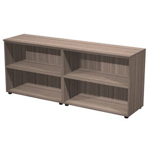 Coppia mobili bassi Elegance - 180 x 45,3 x 75 cm - noce toscano - Artexport - immagine 1
