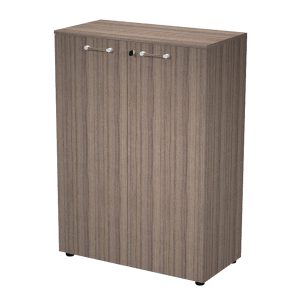 Mobile Elegance - medio con ante - 90 x 45,2 x 126,2 cm - noce toscano - Artexport - immagine 1