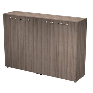 Coppia mobili medi Elegance - con ante - 180 x 45,3 x 126,2 cm - noce toscano - Artexport - immagine 1