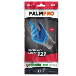 Guanti mechanical Safety Palmpro 121 - taglia M - grigio/blu - Icoguanti - immagine 1