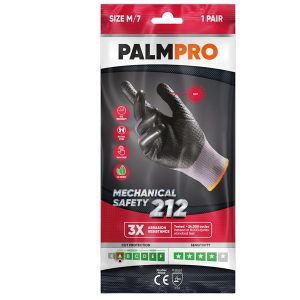 Guanti mechanical Safety Palmpro 212 - taglia M - grigio/nero - Icoguanti - immagine 1