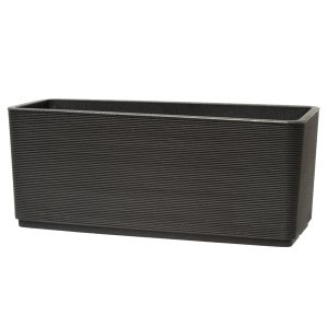 Vaso rettangolare Sinai Dot - 131 L - grigio cenere - TeraPlast - immagine 1