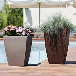 Vaso Quadro Veneto - 56 L - antracite - TeraPlast - immagine 2