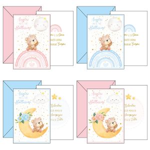 Biglietto auguri Battesimo - 4 soggetti assortiti - Kartos - immagine 1