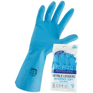 Guanti alimentari MPNLX431 - in nitrile - taglia XL - azzurro - Icoguanti - immagine 1