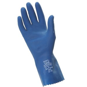 Guanti alimentari MPSB421 - in lattice satinato - taglia S - blu - Icoguanti - immagine 1