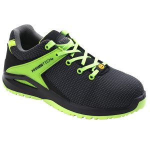 Calzatura di sicurezza Saslong Green - S1P - numero 37 - nero/verde fluo - Rossini - immagine 1