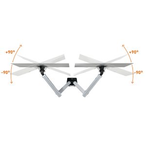 Braccio porta monitor Select Plus 5097-23 - per 2 monitor - Durable - immagine 4