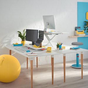 Postazione Sit & Stand Ergo Cosy - da scrivania con vassoio - Leitz - immagine 4