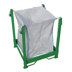 Struttura porta Big Bag - con supporti inferiori reggi sacco - verde - Carvel - immagine 1