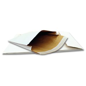 Sacchetti a tre strati Soft Pack - con soffietto - C4 - 22,9 x 32,4 x 5 cm - bianco - Bong Packaging - conf. 100 pezzi - immagine 1