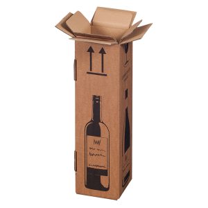 Scatola Wine Pack - per 1 bottiglia - 10,5 x 10,5 x 42 cm - Bong Packaging - conf. 20 pezzi - immagine 2