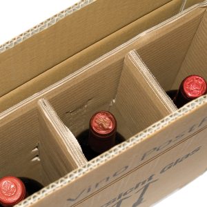 Scatola Wine Pack - 3 bottiglie - 30,5 x 10,8 x 36,8 cm - cartone doppia onda - avana - Bong Packaging - conf. 10 pezzi - immagine 3