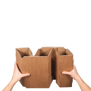 Scatola Wine Pack - 4 bottiglie - 21,2 x 20,4 x 36,8 cm - cartone doppia onda - avana - Bong Packaging - conf. 10 pezzi - immagine 3