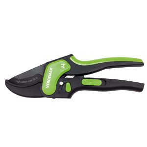 Forbice a doppia funzione - taglio singolo e cricchetto - 20,5 cm - Verdemax - immagine 1