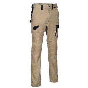 Pantalone Jember Super Strech - taglia 50 - corda/nero - Cofra - immagine 1