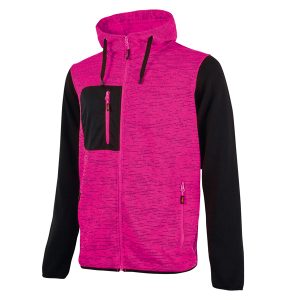 Felpa donna Rainbow Lady - taglia XL - grigio/fucsia - U-power - immagine 1