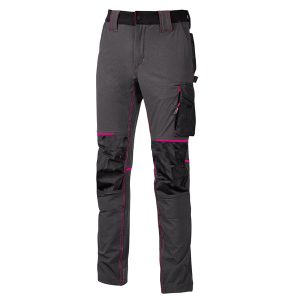 Pantaloni da donna Atom Lady - taglia S - grigio/fucsia - U-power - immagine 1