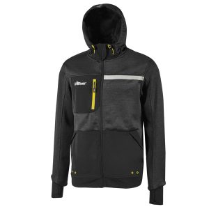 Felpa Galaxy - taglia L - nero/giallo - U-power - immagine 1