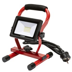 Proiettore da cantiere Light Pad - con staffa e cavo 1,5 m - 20 W - rosso - Velamp - immagine 1