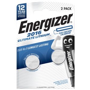 Pila CR2016 Ultimate Lithium - 3 V - Energizer - blister 2 pezzi - immagine 1