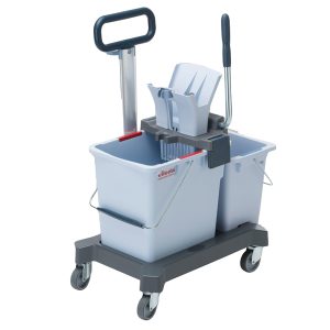 Carrello per pulizie UltraSpeed Pro Doppio - con barra - 33 L - 62 x 38 x 85 cm - Vileda - immagine 1