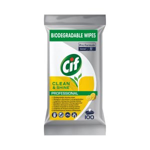 Salviette multisuperfici igienizzanti - biodegradabili - Cif - conf. 100 pezzi - immagine 1
