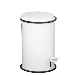 Pattumiera - 3 L - acciaio inox - bianco - Laminart - immagine 1