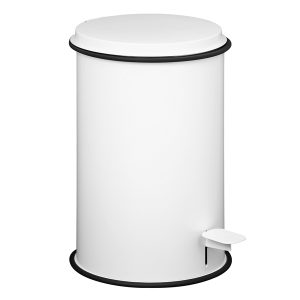 Pattumiera - 5 L - acciaio inox - bianco - Laminart - immagine 1