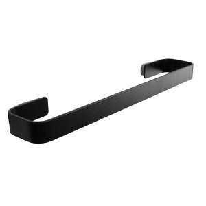 Portasalviette - 35 x 6,5 cm - acciaio inox verniciato - nero - Laminart - immagine 1