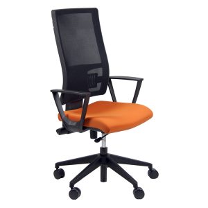 Seduta operativa Nereide NDAE - con braccioli fissi - arancio - Unisit - immagine 1