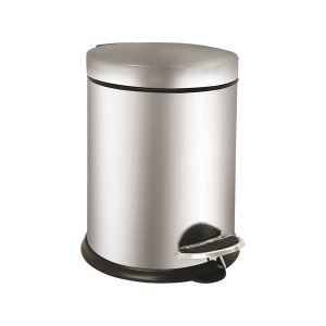 Pattumiera a pedale Bin Basic - 3 L - acciaio inox - Medial International - immagine 1