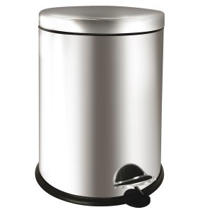 Pattumiera a pedale Bin Basic - 12 L - acciaio inox - Medial International - immagine 1