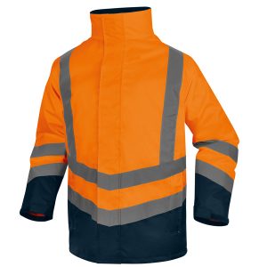 Parka 5 in 1 Optimum 3 alta visibilità - taglia L - arancio fluo - Deltaplus - immagine 2