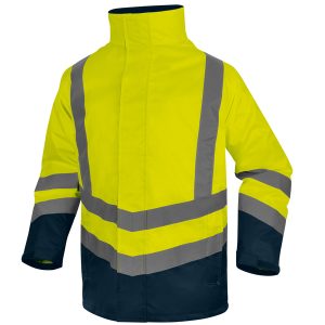 Parka 5 in 1 Optimum 3 alta visibilità - taglia L - giallo fluo - Deltaplus - immagine 2