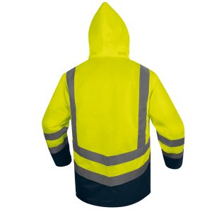 Parka 5 in 1 Optimum 3 alta visibilità - taglia L - giallo fluo - Deltaplus - immagine 3