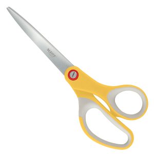 Forbici Cosy - 205 mm - acciaio - giallo - Leitz - immagine 1
