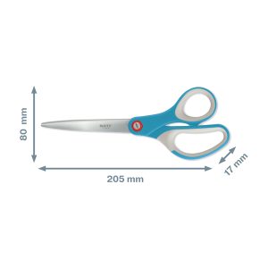 Forbici Cosy - 205 mm - acciaio - blu - Leitz - immagine 2