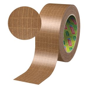 Nastro adesivo Tesapack Eco - paper ultra strong ecoLogo - 25 m x 5 cm - avana - Tesa - immagine 2