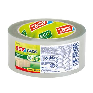 Nastro adesivo Tesapack Eco - ultra strong ecoLogo - 5 cm x 66 m - trasparente - Tesa - immagine 1