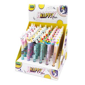 Box penne cancellabili - 4 expo da banco - fantasie assortite - Lebez - conf. 144 pezzi - immagine 5