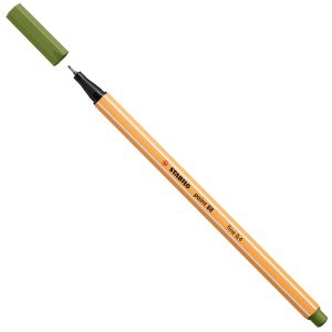 Fineliner Point 88 - tratto 0,4 mm - verde mimetico 35 - Stabilo - immagine 1