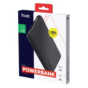 Powerbank Primo - ultrasottile - da 10.000 mAh - nero - Trust - immagine 3