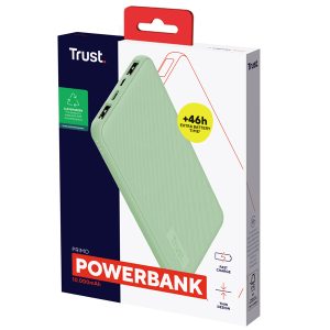 Powerbank Primo - ultrasottile - da 10.000 mAh - verde - Trust - immagine 3