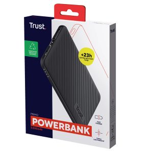 Powerbank Primo - ultrasottile - da 5.000 mAh - nero - Trust - immagine 3