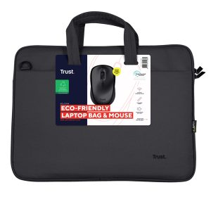 Borsa per laptop - Bologna - con mouse - da 16  - nero - Trust - immagine 1
