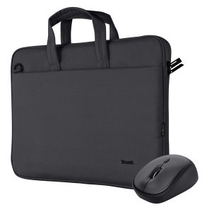 Borsa per laptop - Bologna - con mouse - da 16  - nero - Trust - immagine 2